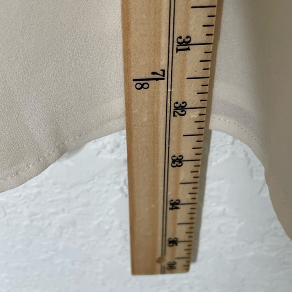 Farm Rio Long Sleeve Embroidered Top Size P (US Small) Ivory Sheer Lined - Picture 11 of 15